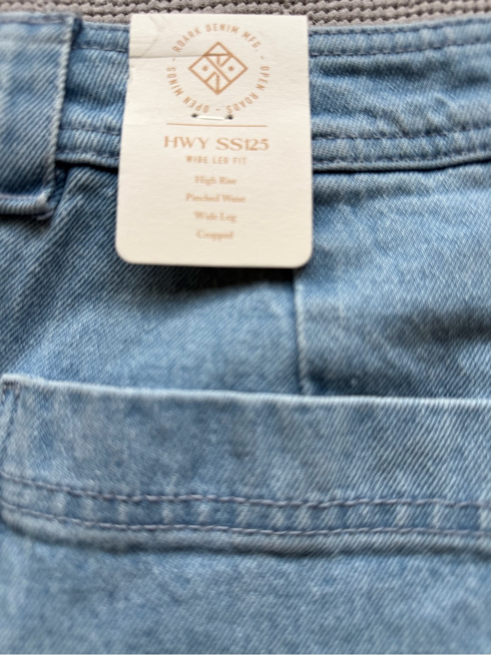 Roark Light Blue Wide-Leg Utility Jeans - Picture 3 of 4